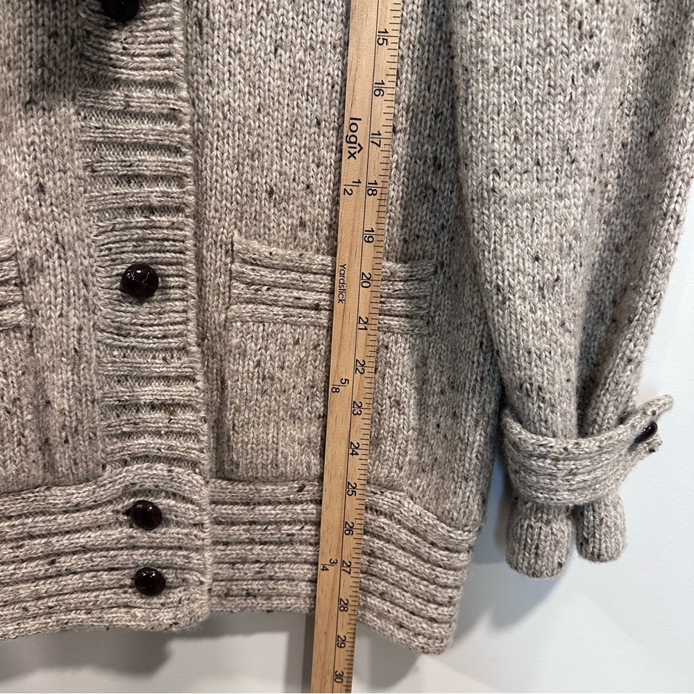 Vintage CAROL COHEN BRAEFAIR 100% Wool Wooden Button Jacket Being Size L - Picture 8 of 8